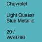 Preview: Chevrolet, Light Quasar Blue Metallic, 20 / WA9790.